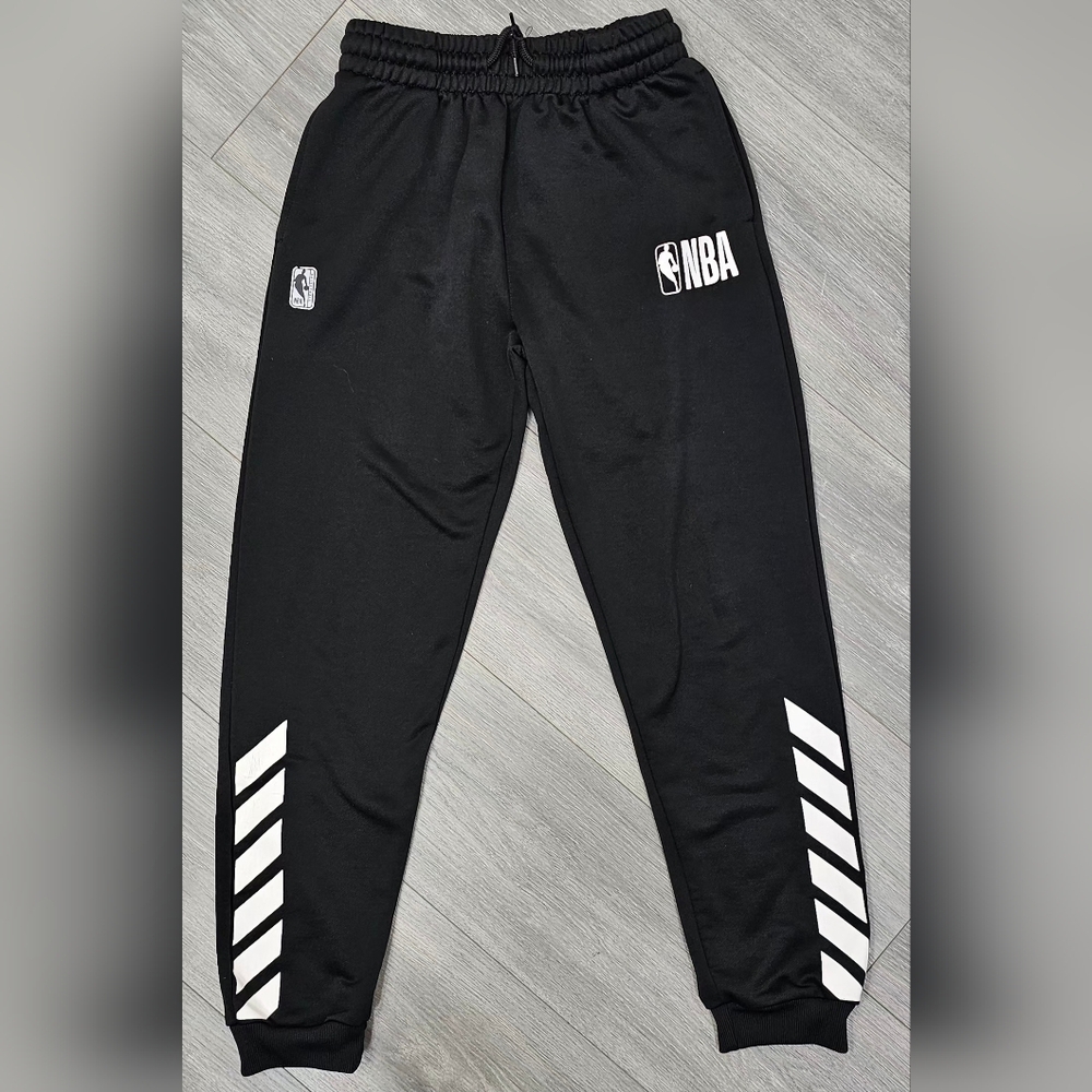 NBA Youth Boys Jogger Sweatpants Size XL 18-20 Black Training Pants Basketball